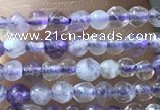 CTG1024 15.5 inches 2mm faceted round tiny purple fluorite beads