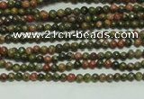 CTG104 15.5 inches 2mm round tiny unakite gemstone beads wholesale