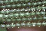 CTG1046 15.5 inches 2mm faceted round tiny peridot gemstone beads