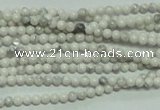 CTG105 15.5 inches 2mm round tiny white turquoise beads wholesale