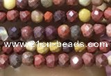 CTG1062 15.5 inches 2mm faceted round tiny mookaite beads