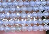 CTG1092 15.5 inches 2mm faceted round tiny quartz glass beads