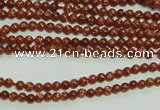 CTG112 15.5 inches 2mm round tiny goldstone beads wholesale