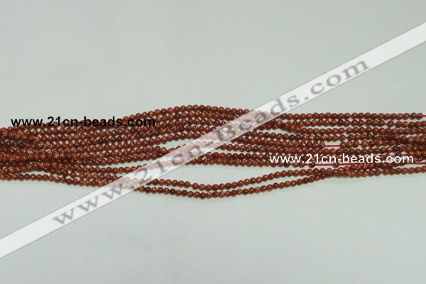 CTG112 15.5 inches 2mm round tiny goldstone beads wholesale