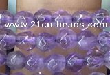 CTG1125 15.5 inches 3mm faceted round tiny amethyst beads