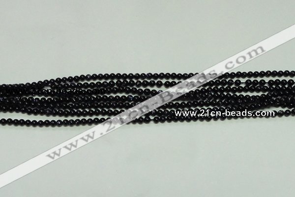 CTG113 15.5 inches 2mm round tiny blue goldstone beads wholesale