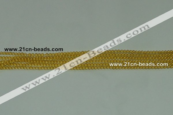 CTG116 15.5 inches 2mm round tiny citrine gemstone beads wholesale