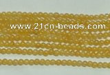 CTG118 15.5 inches 2mm round tiny yellow jade beads wholesale