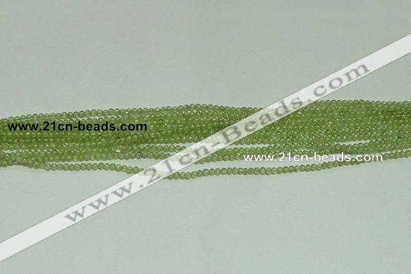 CTG119 15.5 inches 2mm round tiny peridot gemstone beads wholesale