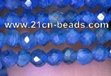 CTG1195 15.5 inches 3mm faceted round tiny apatite gemstone beads