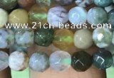 CTG1210 15.5 inches 4mm faceted round tiny Indian agate beads