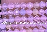 CTG1300 15.5 inches 2mm faceted round morganite gemstone beads