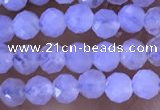 CTG1304 15.5 inches 3mm faceted round blue lace agate beads wholesale