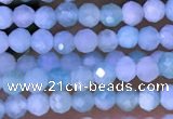 CTG1307 15.5 inches 2mm faceted round amazonite beads wholesale