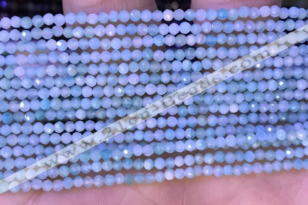 CTG1307 15.5 inches 2mm faceted round amazonite beads wholesale