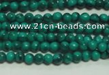 CTG131 15.5 inches 3mm round tiny synthetic malachite beads wholesale