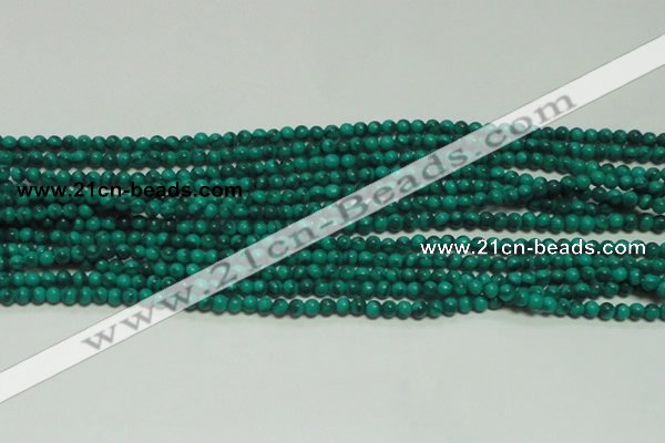 CTG131 15.5 inches 3mm round tiny synthetic malachite beads wholesale