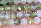 CTG1312 15.5 inches 3mm faceted round Australia chrysoprase beads