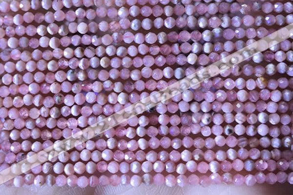 CTG1321 15.5 inches 2mm faceted round rhodochrosite beads wholesale