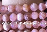 CTG1322 15.5 inches 3mm faceted round rhodochrosite beads wholesale