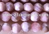 CTG1323 15.5 inches 4mm faceted round rhodochrosite beads wholesale