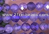 CTG1331 15.5 inches 4mm faceted round iolite beads wholesale