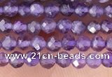 CTG1341 15.5 inches 2mm faceted round amethyst gemstone beads