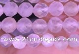 CTG1352 15.5 inches 4mm faceted round white moonstone beads