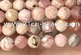 CTG1358 15.5 inches 4mm faceted round rhodochrosite beads