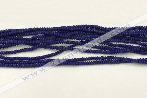 CTG1370 15.5 inches 1*1.5mm rondelle tiny lapis lazuli beads