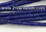 CTG1371 15.5 inches 1*1mm heishi tiny lapis lazuli beads