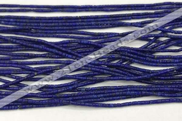 CTG1371 15.5 inches 1*1mm heishi tiny lapis lazuli beads