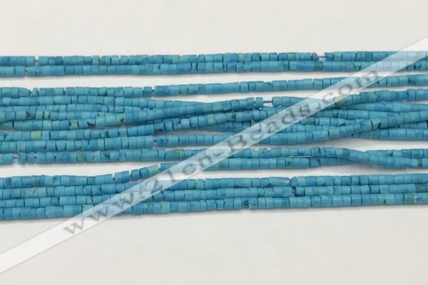 CTG1372 15.5 inches 1.5*2mm heishi tiny blue turquoise beads