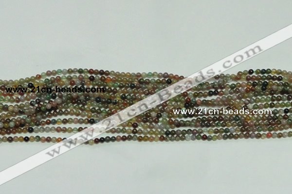 CTG139 15.5 inches 3mm round tiny Indian agate beads wholesale