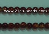 CTG14 15.5 inch 3mm round B grade tiny red agate beads wholesale