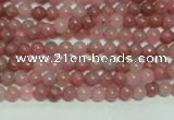 CTG140 15.5 inches 3mm round tiny rhodochrosite gemstone beads wholesale