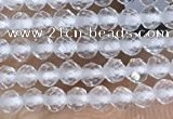 CTG1400 15.5 inches 2mm faceted round white crystal beads wholesale