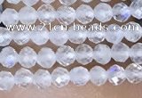 CTG1402 15.5 inches 2mm faceted round white moonstone beads wholesale