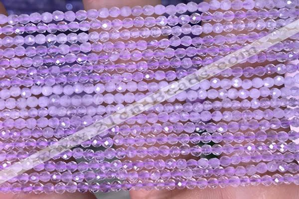 CTG1404 15.5 inches 2mm faceted round lavender amethyst beads wholesale