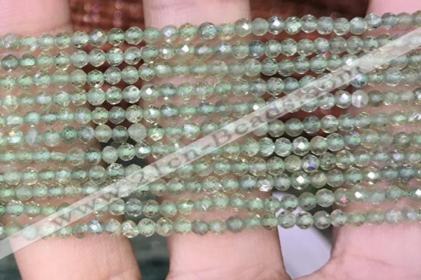 CTG1411 15.5 inches 2mm faceted round peridot beads wholesale