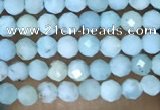 CTG1421 15.5 inches 2mm faceted round larimar beads wholesale