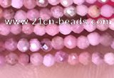 CTG1431 15.5 inches 2mm faceted round Chinese rhodochrosite beads