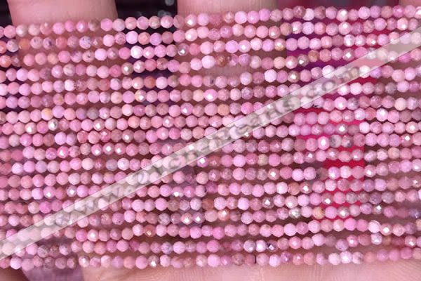 CTG1431 15.5 inches 2mm faceted round Chinese rhodochrosite beads