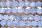 CTG1441 15.5 inches 2mm faceted round aquamarine beads wholesale