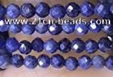 CTG1448 15.5 inches 2mm faceted round sapphire beads wholesale