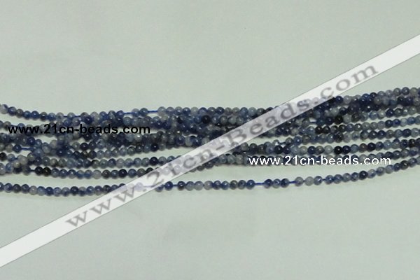 CTG145 15.5 inches 3mm round tiny sodalite gemstone beads wholesale