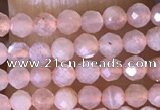 CTG1453 15.5 inches 2mm faceted round moonstone beads wholesale