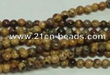 CTG147 15.5 inches 3mm round tiny leopard skin jasper beads wholesale