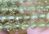 CTG1487 15.5 inches 3mm faceted round peridot gemstone beads