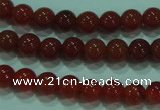 CTG15 15.5 inch 4mm round B grade tiny red agate beads wholesale